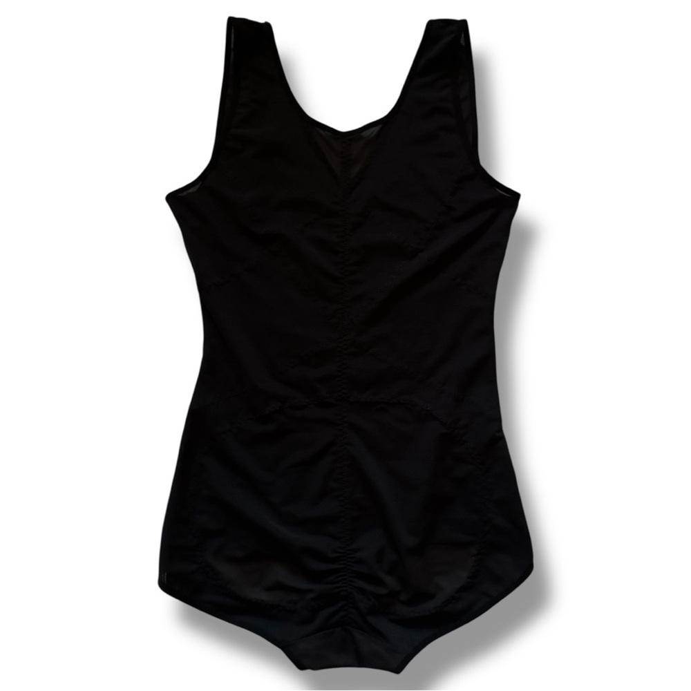 NWOT Black Mesh V-Neck Tummy Control Body Shaper Bodysuit - Plus Size 2XL - Picture 2 of 16